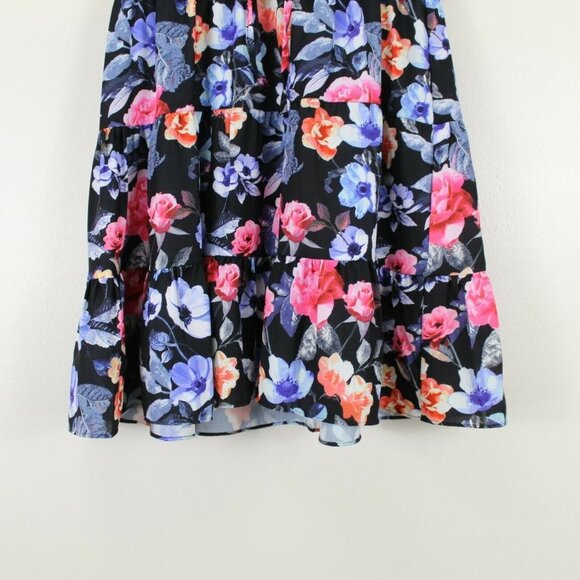 Rebecca Minkoff Aston Mini Dress Size XS‎ Floral Button Up Short Sleeve A-Line - Picture 6 of 10